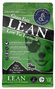 5LB ANNAMAET GRAIN FREE LEAN LOW FAT DRY DOG FOOD