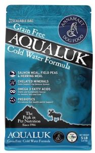 5LB ANNAMAET AQUALUK COLD WATER FISH DRY DOG FOOD