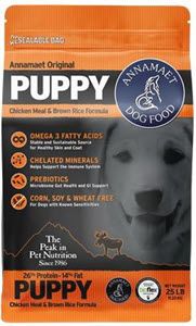 25LB ANNAMAET ORIGINAL PUPPY 26% PROTEIN DRY DOG FOOD