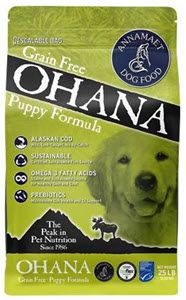 25LB ANNAMAET GRAIN FREE OHANA PUPPY FORMULA DRY DOG FOOD