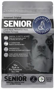 25LB ANNAMAET ORIGINAL SENIOR 31% PROTEIN DRY DOG FOOD