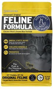 12LB ANNAMAET ORIGINAL FELINE FORMULA CHICKEN MEAL & BROWN RICE DRY CAT FOOD