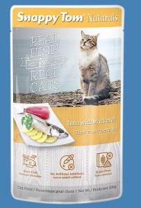 3.5oz Snappy Tom Naturals Tuna with Mackerel (12/case)