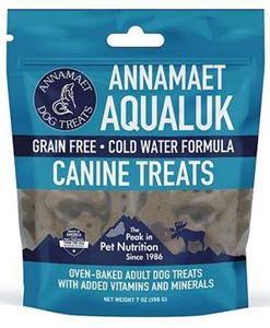 7oz ANNAMAET GRAIN FREE AQUALUK COLD WATER FISH FORMULA DOG TREATS
