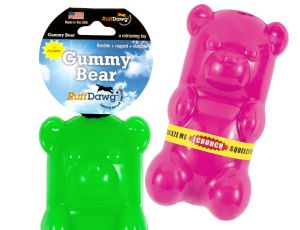 RUFF DAWG GUMMY BEAR CRUNCH DOG TOY
