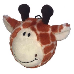 PETLOU 4" EZ SQUEAK GIRAFFE BALL