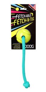 Doog Yellow Fetch-Able Ball & Rope