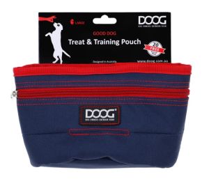 Doog Good Dog Treat Pouch - Navy & Red (Large)