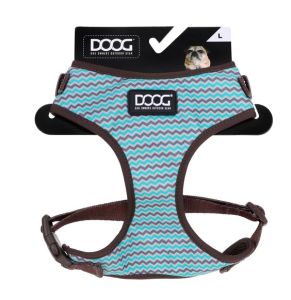 Doog Medium Brown Chevron Print Neoflex Harness:
