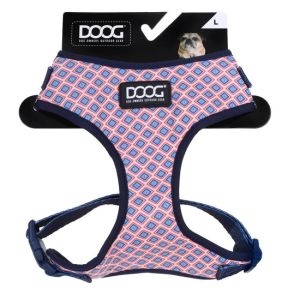 Doog Large Navy Lattice Neoflex Harness