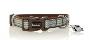 Doog Large Brown Chevron Print Neoprene Collar
