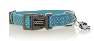 Doog Small Teal Dots Neoprene Collar