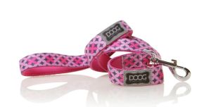 Doog Regular Pink Diamonds Neoprene Lead