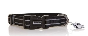 Doog Small Black Reflective Neoprene Collar