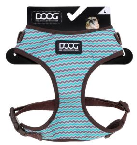 Doog Small Brown Chevron Print Neoflex Harness