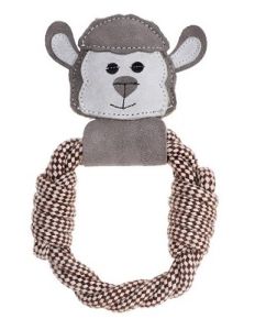 Country Tails Baa Sheep Rope Ring Natural Dog Toy