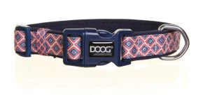 Doog Large Navy Lattice Neoprene Collar