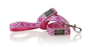 Doog Small Pink Diamonds Neoprene Lead