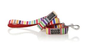 Doog Small Red Striped Neoprene Lead