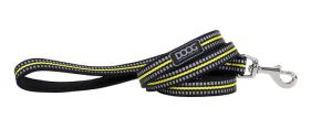 Doog Small Black and Yellow Reflective Neoprene Lead