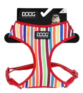 Doog Small Red Striped Neoflex Harness