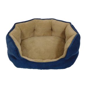 28" X 23" X 9.5" NAVY HUDSON COZY DOG BED