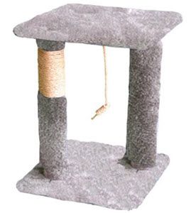 P-9 24" DOUBLE CARPETED CAT POST PERCH