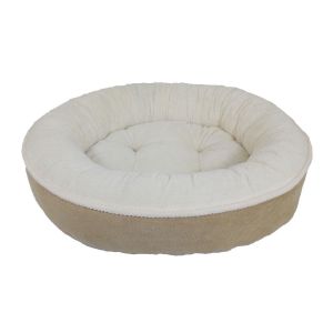 27" X 27" X 7.5" SAND MAGGIE DONUT DOG BED