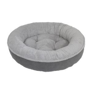 43" X 43" X 12" GRAY/CHARCOAL MAGGIE DONUT DOG BED