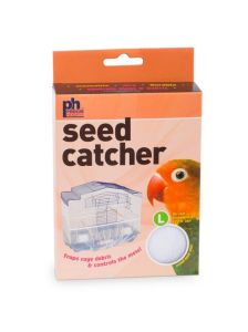 Prevue Large Mesh Seed Catcher (White)