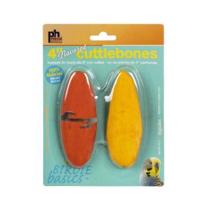 Prevue 4" 2 Pack Flavored Cuttlebone Orange & Vanilla