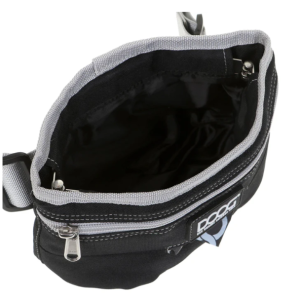 DOOG LARGE BLACK/GRAY HINGE TREAT POUCH