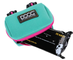 DOOG TEAL REFL WALKIE POUCH W/BA